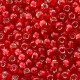 Miyuki seed beads 8/0 - Silverlined flame red 8-10